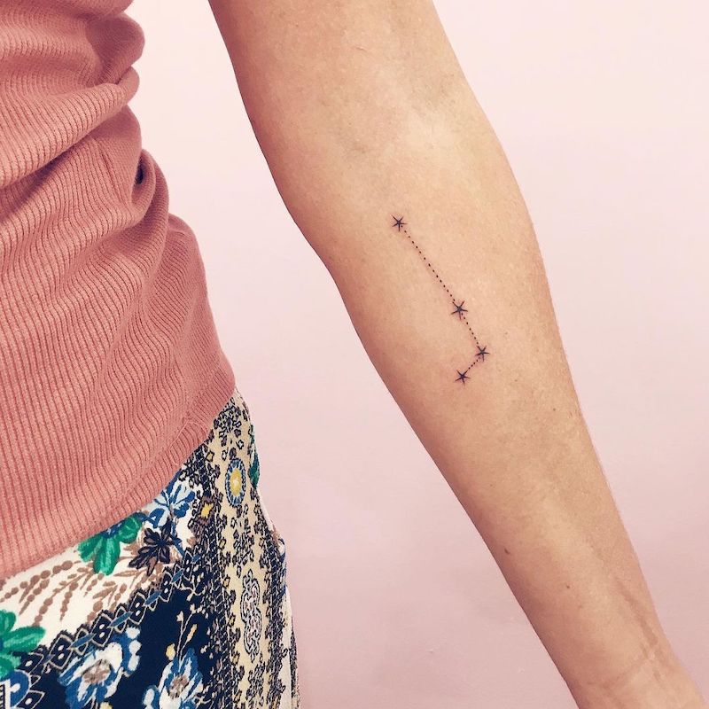 Tatuagens astrológicas Constellation Aries