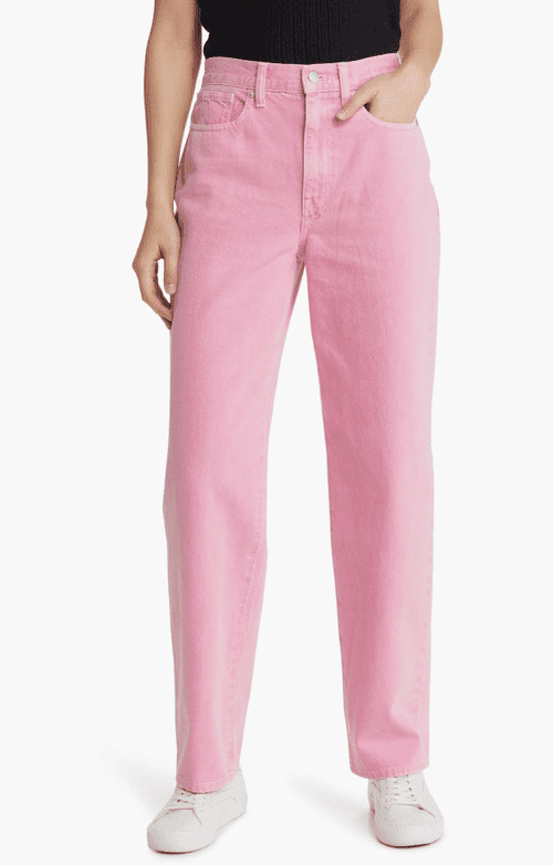 Jeans de bagagem rosa Madewell