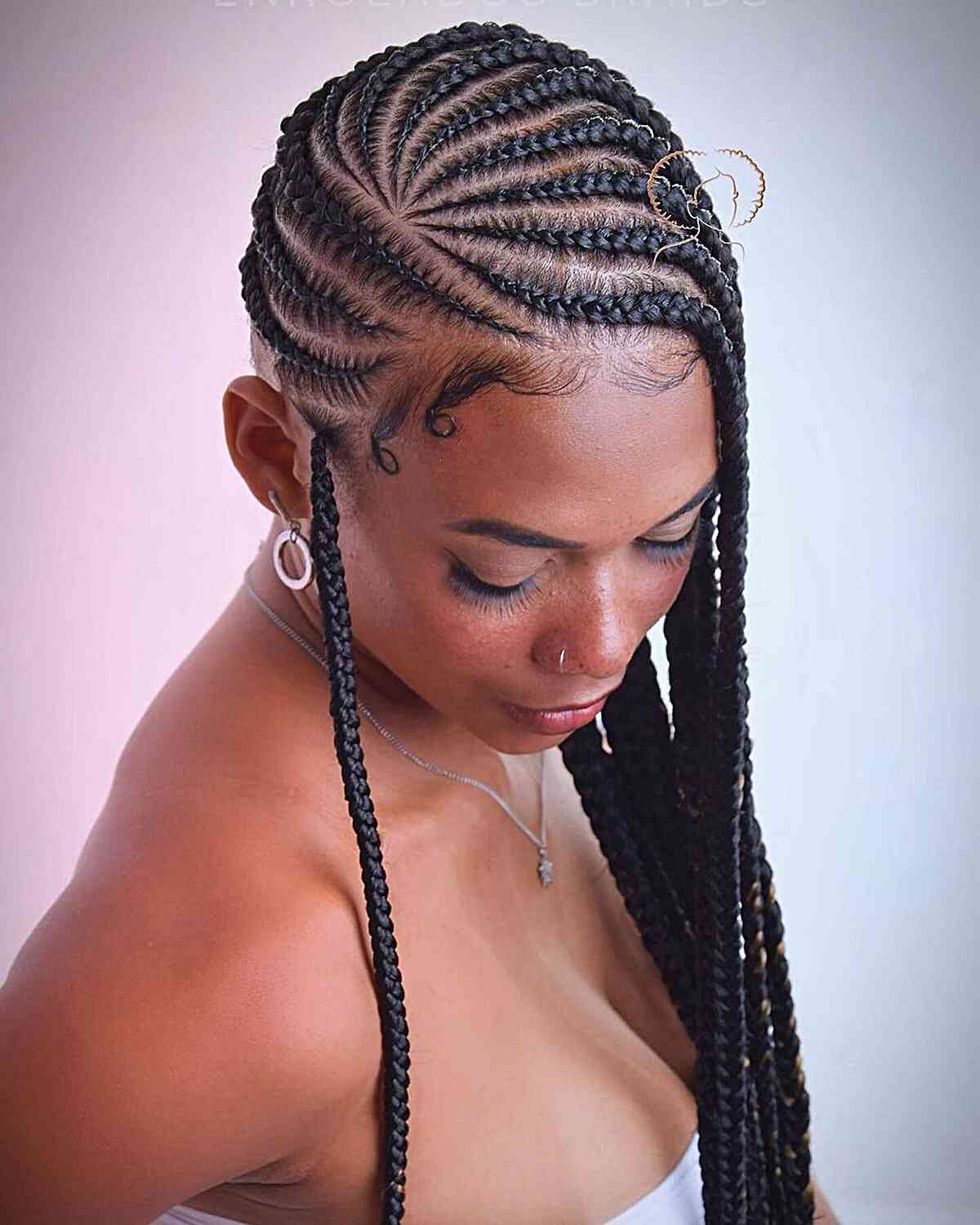 Belas tranças de limonada com cabelo infantil para mulheres negras
