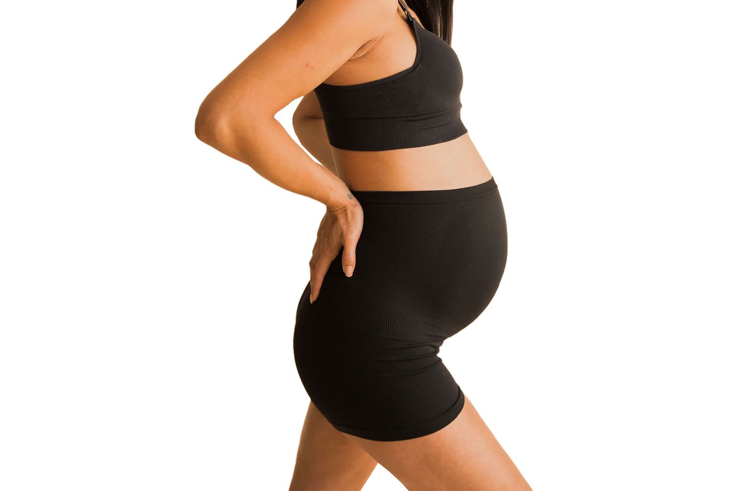 Calcinha sem costura de Blanqi para mulheres grávidas com apoio abdominal