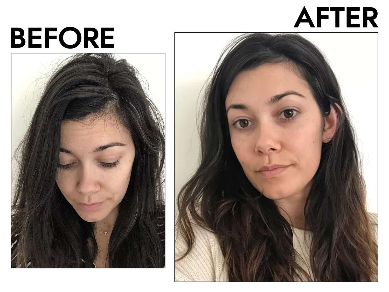 Shampoo pura d'Or Hair Rainning Therapy Shampoo antes e depois