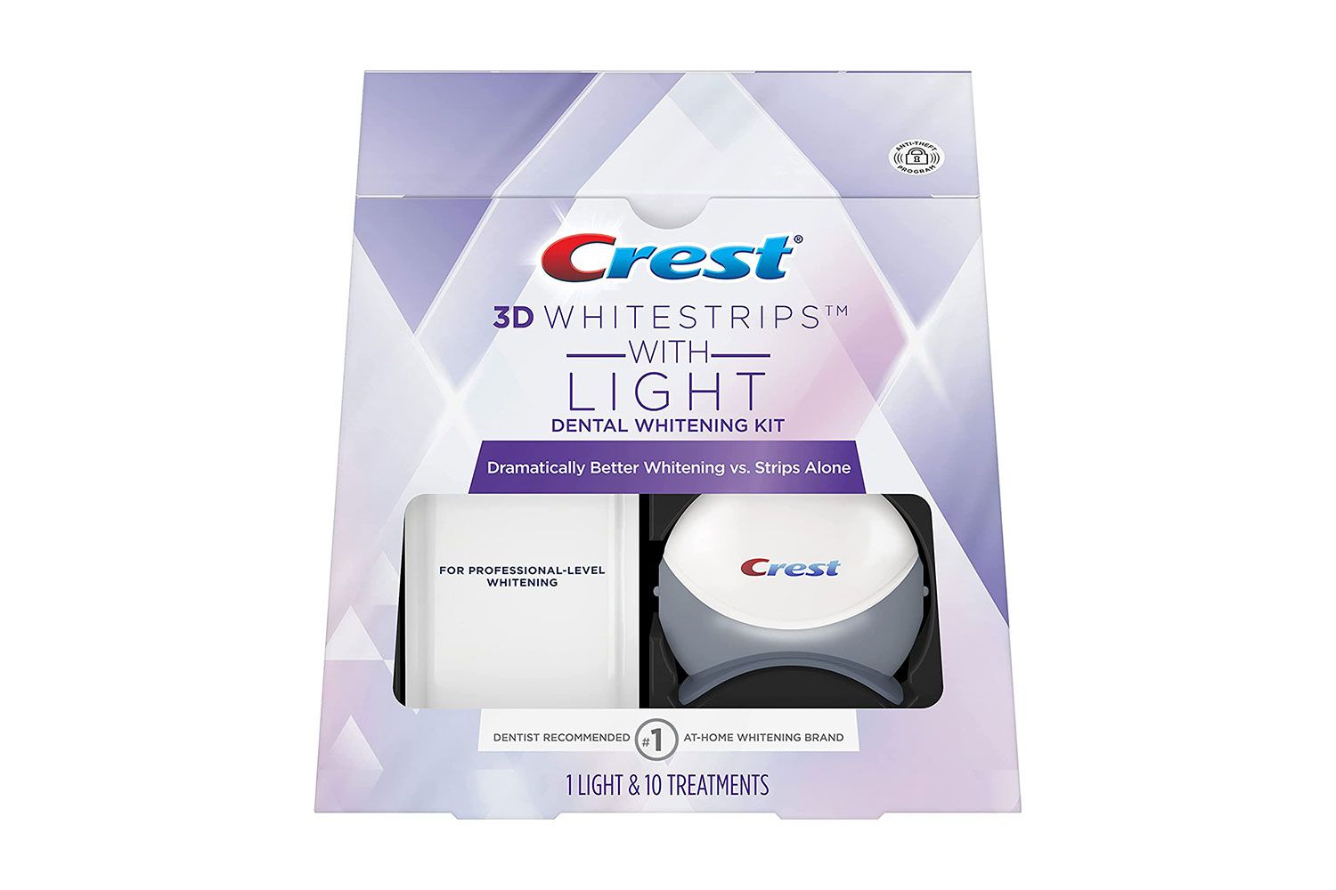 Crest 3D Whitettrips com luz