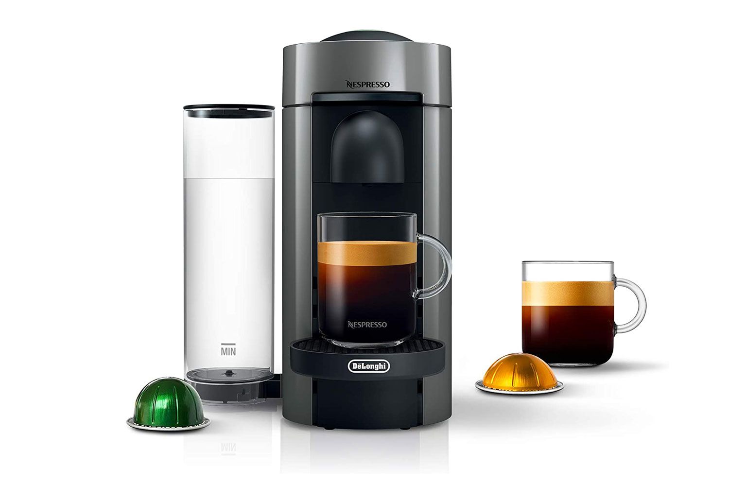Máquina de café e café expresso Breville Nespresso VertuoPlus Deluxe, 5 onças, preta