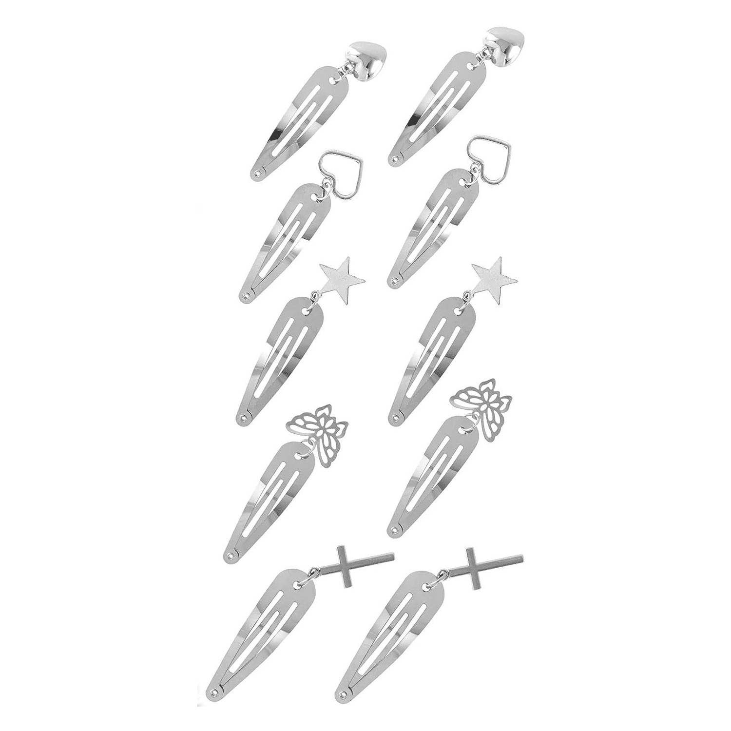 Oiiki Metal Gothic Hairpins com uma suspensão