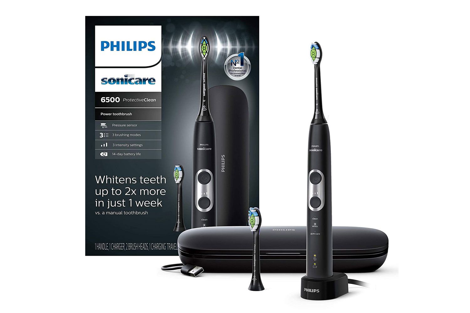 Escova de dentes elétrica recarregável Philips Sonicare ProtectiveClean 6500