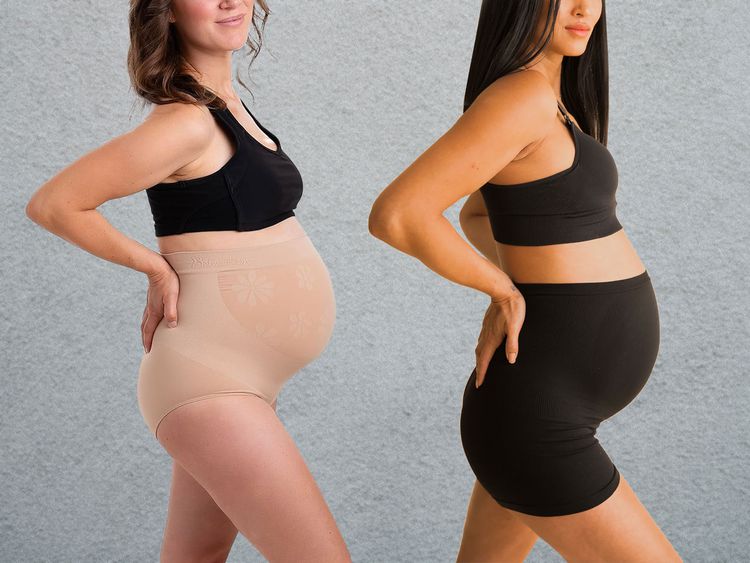 Dois modelos de roupa íntima para mulheres grávidas