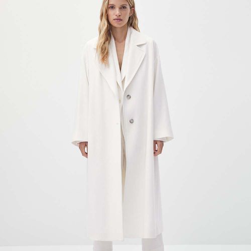 Casaco de lã longa branca (US $ 349)