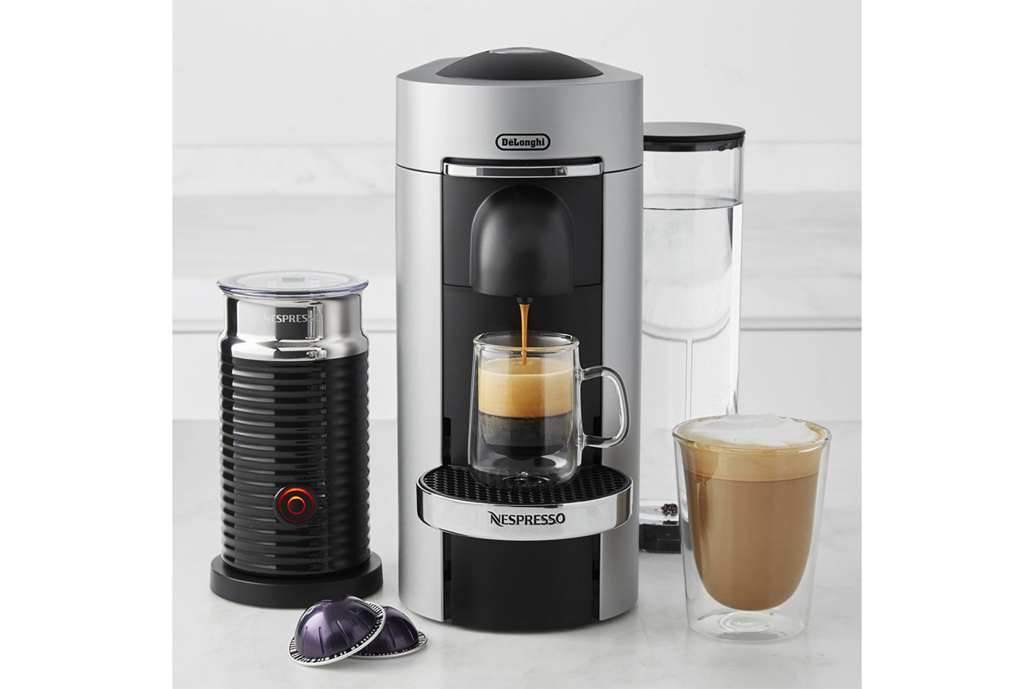 Nespresso Vertuoplus Deluxe & amp; amp; Máquina de café expresso com frother de leite aeroccino