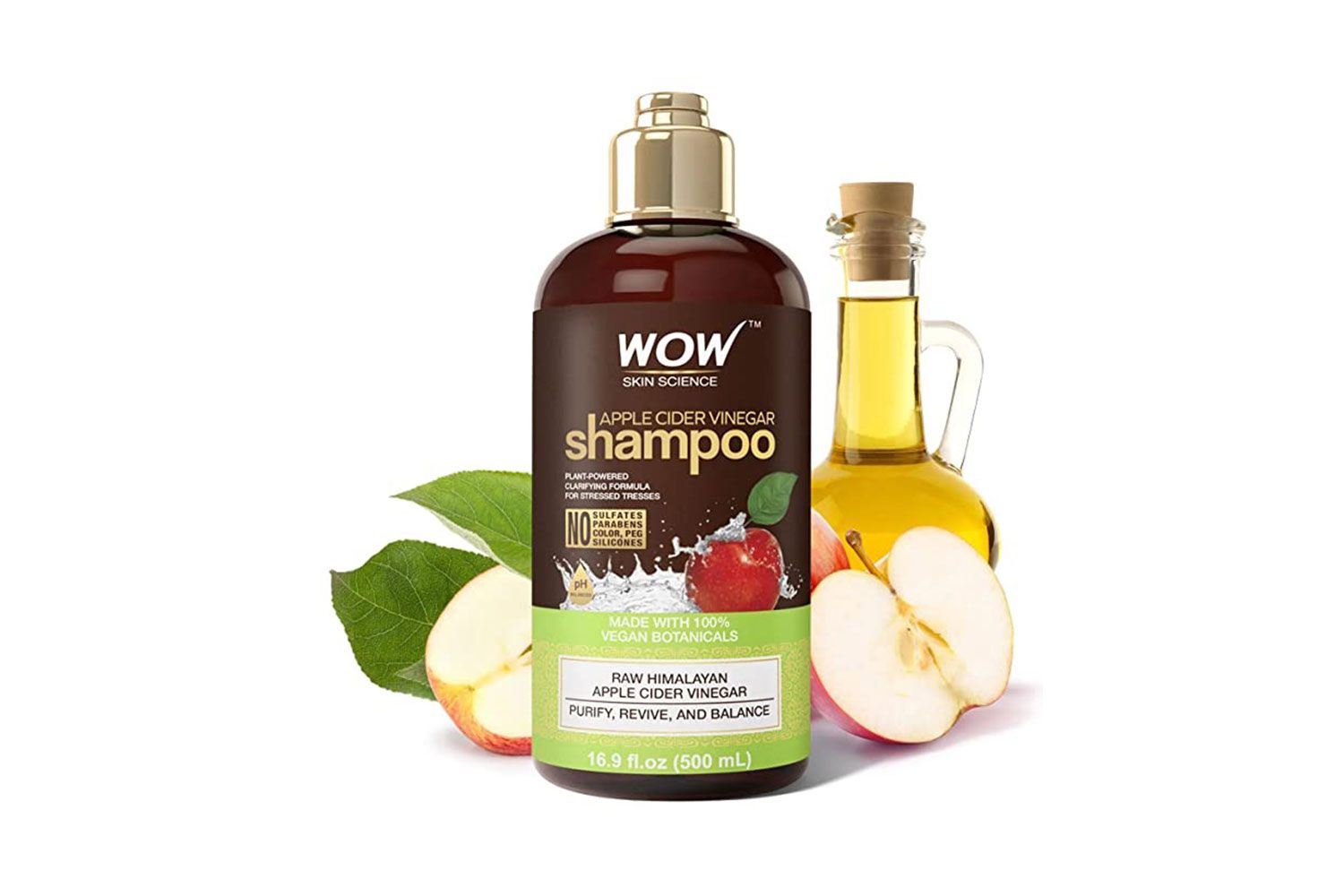Uau ciência da pele shampoo de vinagre de maçã